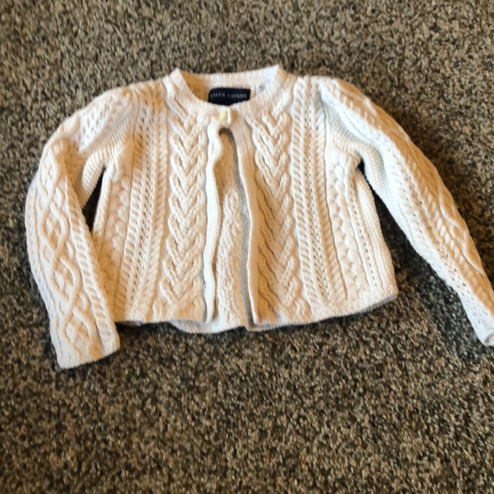 Ralph Lauren cable knit cotton sweater 18M